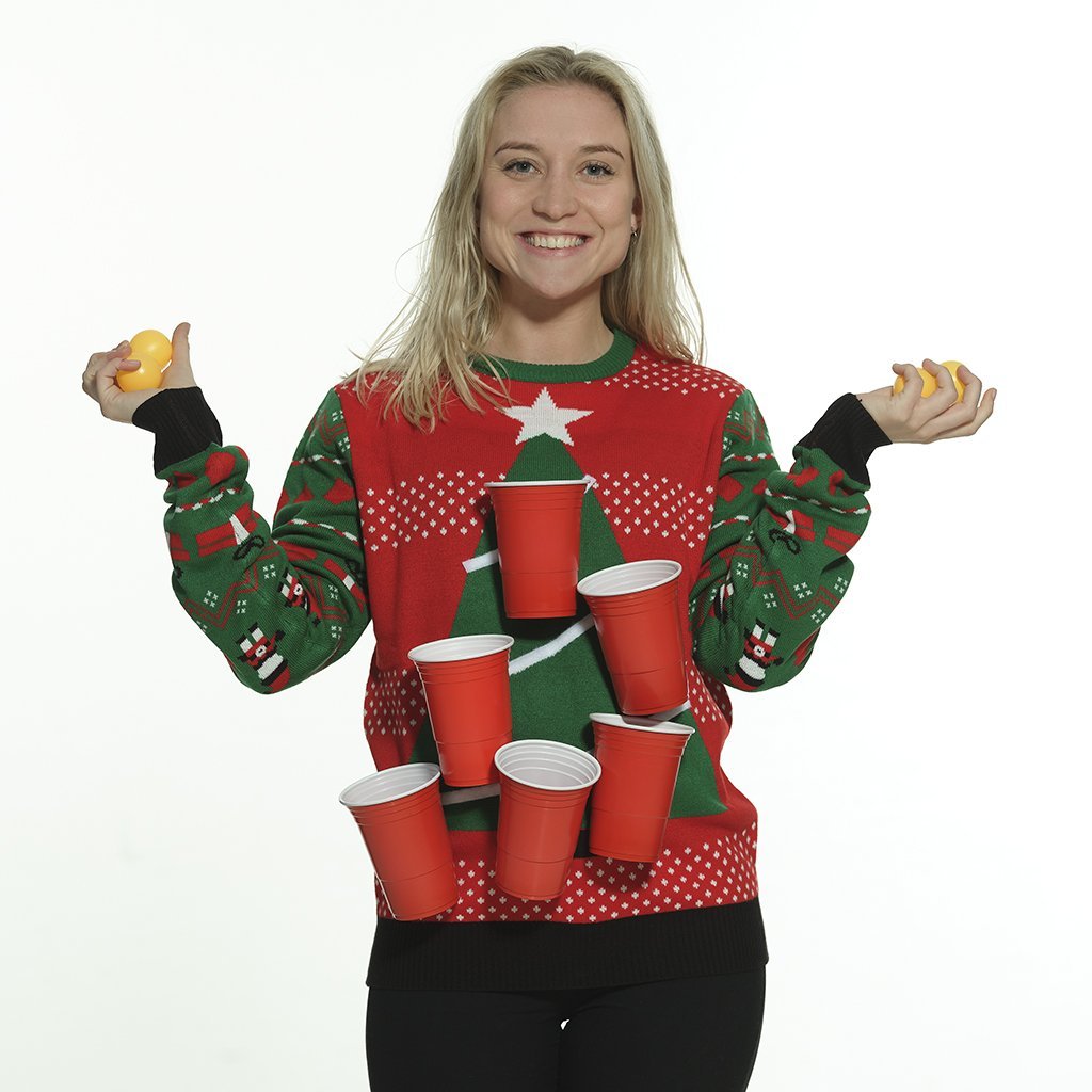 The Beer Pong Christmas Sweater